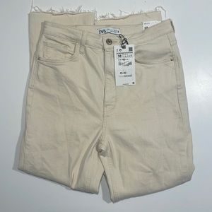 Zara High Rise Slim Flare Jeans